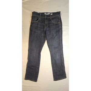 Wrangler Retro Jeans Mens 31x32 (32x30.5) Dk. Denim Slim Boot Western Cowboy Cut